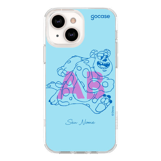Capinha para celular Disney - Monstros S.A. - Iniciais Sulley