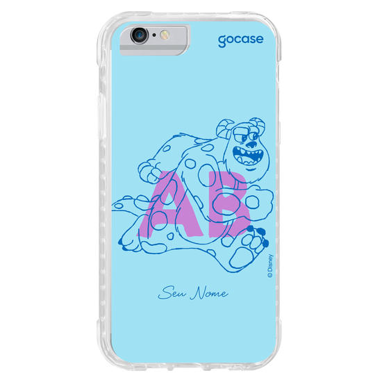 Capinha para celular Disney - Monstros S.A. - Iniciais Sulley