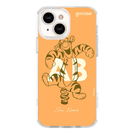 Capinha para celular Ursinho Pooh - Iniciais Tigrão