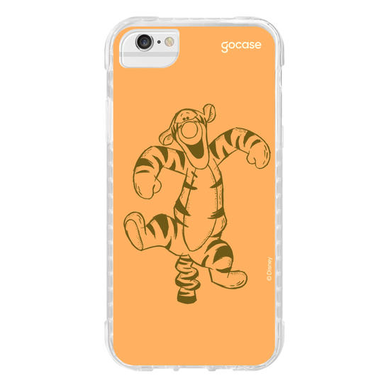 Capinha para celular Ursinho Pooh - Iniciais Tigrão