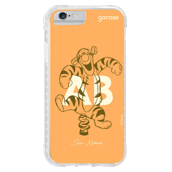 Capinha para celular Ursinho Pooh - Iniciais Tigrão