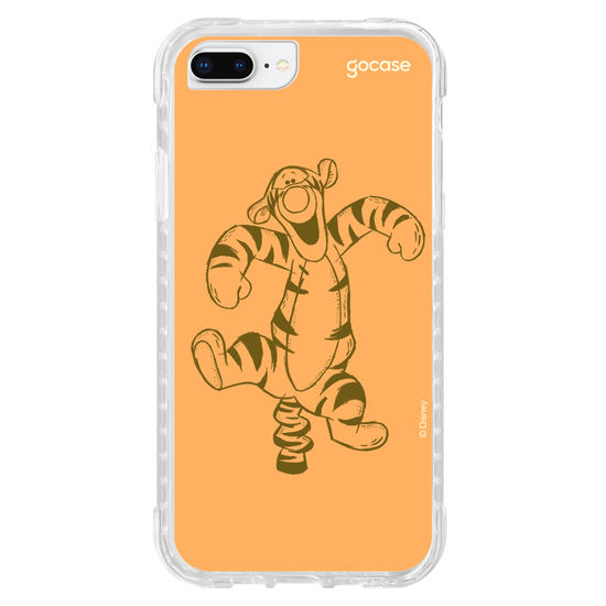 Capinha para celular Ursinho Pooh - Iniciais Tigrão