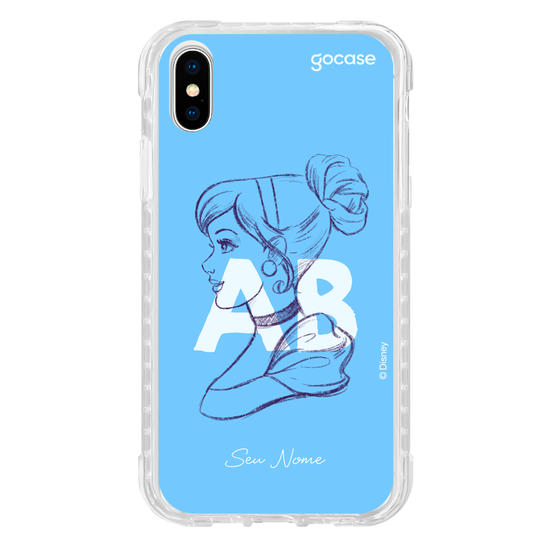 Capinha para celular Disney - Princesas - Iniciais Cinderela