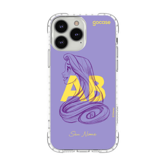 Capinha para celular Disney - Princesas - Iniciais Rapunzel