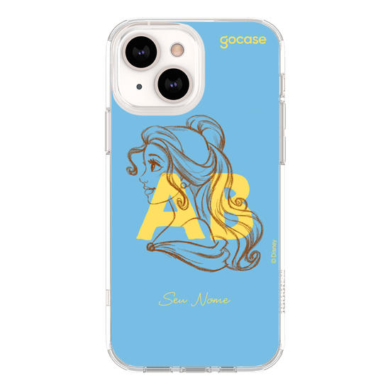 Capinha para celular Disney - Princesas - Iniciais Bela