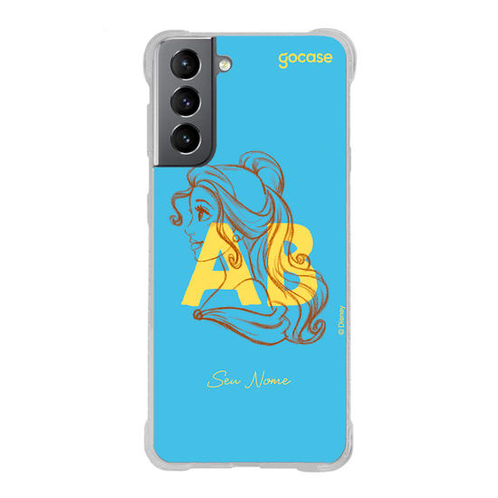 Capinha para celular Disney - Princesas - Iniciais Bela
