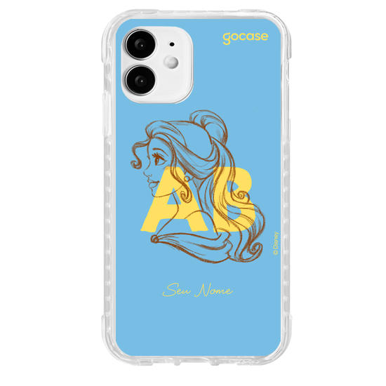 Capinha para celular Disney - Princesas - Iniciais Bela