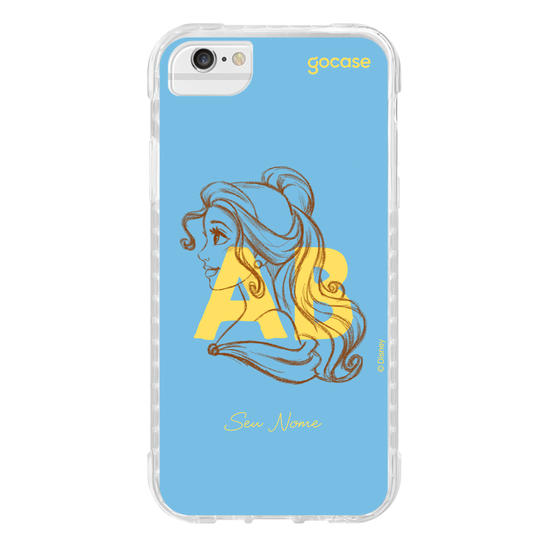 Capinha para celular Disney - Princesas - Iniciais Bela
