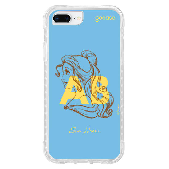 Capinha para celular Disney - Princesas - Iniciais Bela