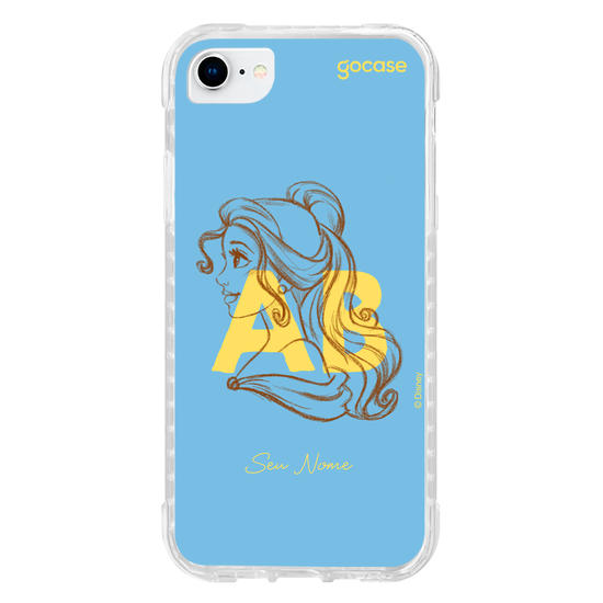 Capinha para celular Disney - Princesas - Iniciais Bela