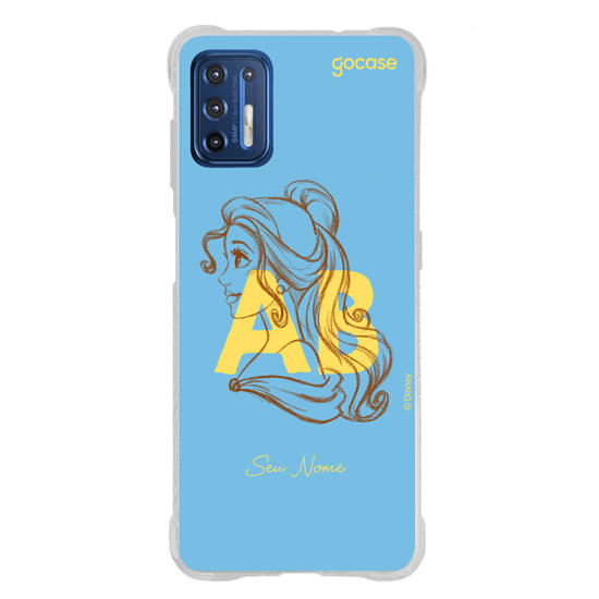 Capinha para celular Disney - Princesas - Iniciais Bela