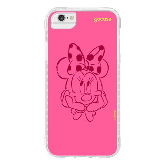 Capinha para celular Mickey & Amigos - Iniciais Minnie