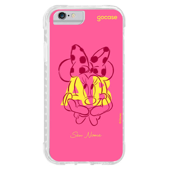 Capinha para celular Mickey & Amigos - Iniciais Minnie