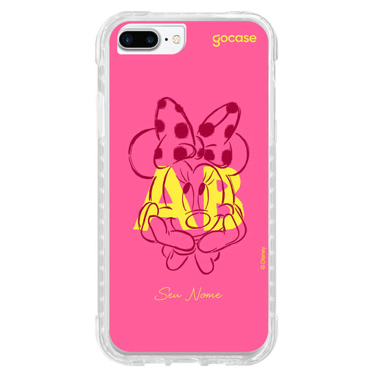 Capinha para celular Mickey & Amigos - Iniciais Minnie