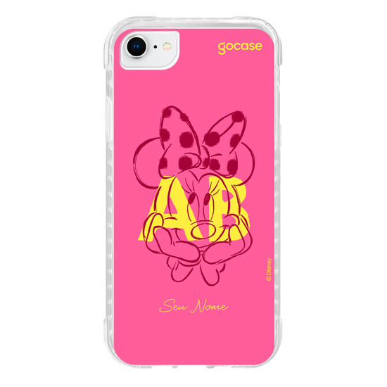 Capinha para celular Mickey & Amigos - Iniciais Minnie