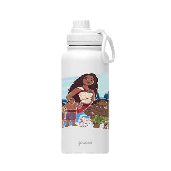 Garrafa Térmica Fresh + Ebook - Moana 2 - Aventuras na Ilha