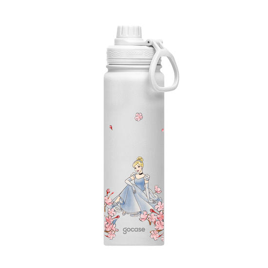 Garrafa Térmica Fresh + Ebook - Cinderela Classical Rose