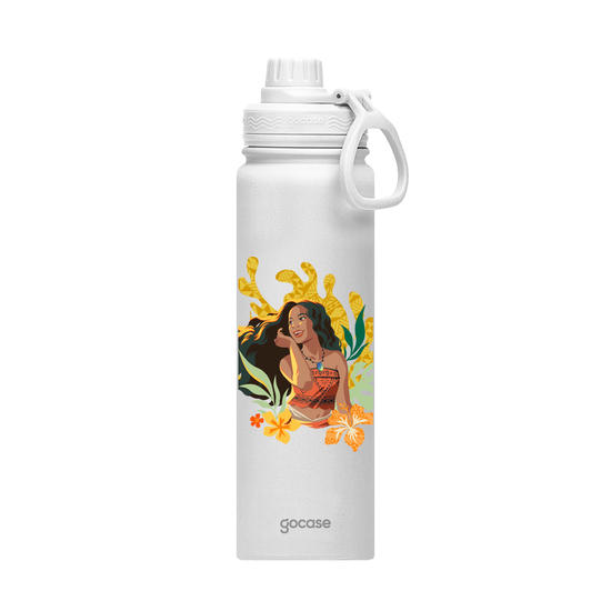 Garrafa Térmica Fresh + Ebook - Moana Live Action - Brilho do Sol
