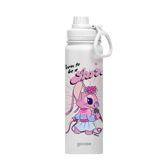 Garrafa Térmica Fresh + Ebook - Lilo & Stitch - Born To Be A Star