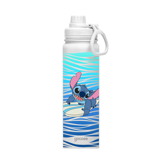 Garrafa Térmica Fresh - Lilo & Stitch - Surfando nas Ondas