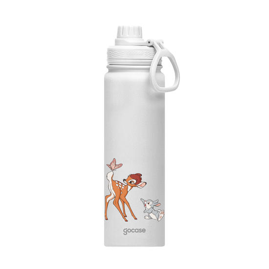 Garrafa Térmica Fresh + Ebook - Bambi, Tambor e Borboleta