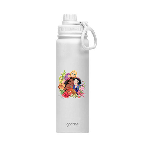 Garrafa Térmica Fresh + Ebook - Princess Flower