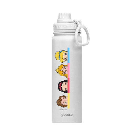 Garrafa Térmica Fresh - Princesas - Paleta de Cores
