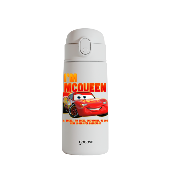 Garrafa Térmica Fun + Ebook - Carros - Mcqueen Love