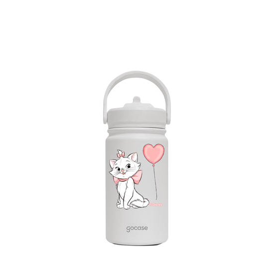 Garrafa Térmica Mini + Ebook - Gatinha Marie - Coração