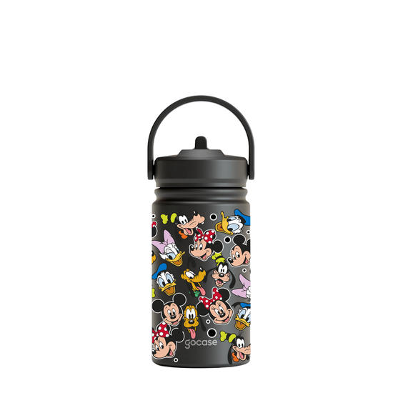 Garrafa Térmica Mini + Ebook - Mickey e Amigos - Patches de Rostinhos