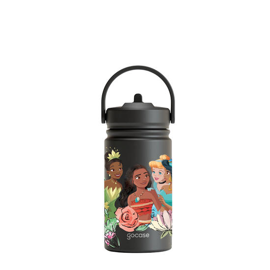 Garrafa Térmica Mini + Ebook - Princesas - Super Floral