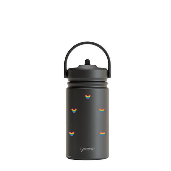 Garrafa Térmica Mini + Ebook - Mickey Pride Pattern