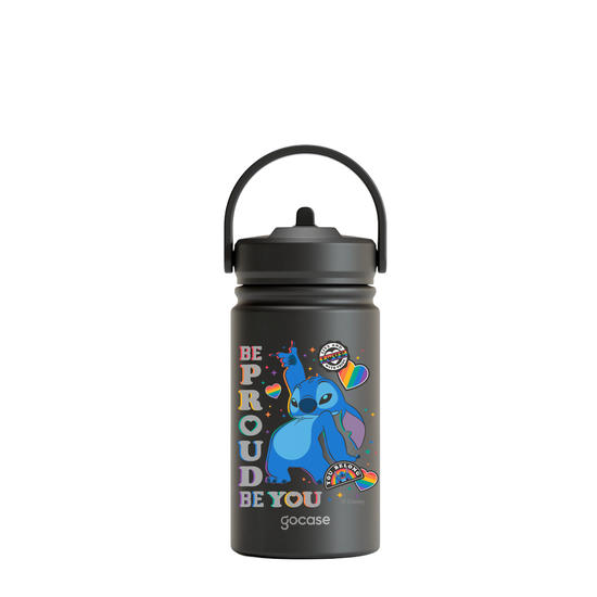 Garrafa Térmica Mini + Ebook - Stitch Pride