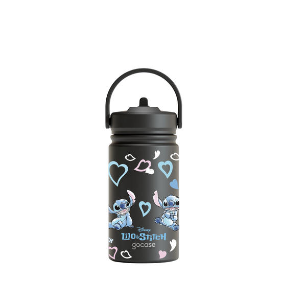 Garrafa Térmica Mini + Ebook - Stitch Corações