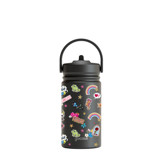 Garrafa Térmica Mini + Ebook - Princess Stickers