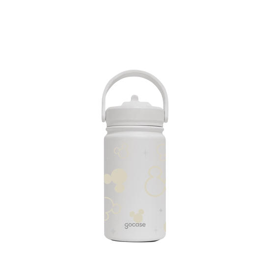 Garrafa Térmica Mini - Mickey Pattern Minimalista Branco