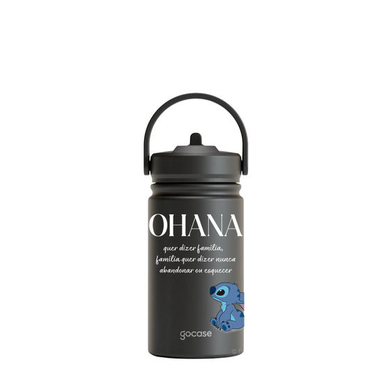 Garrafa Térmica Mini + Ebook - Stitch Ohana