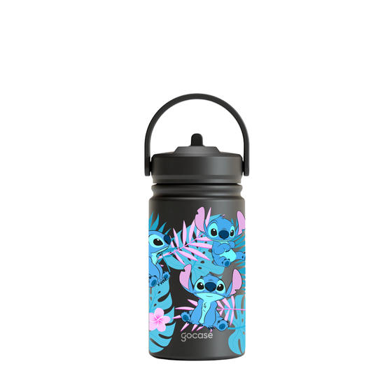 Garrafa Térmica Mini + Ebook - Stitch - Blue Hawaii
