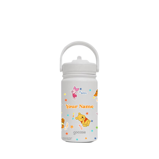 Insulated Water Bottle Mini + Ebook - Garrafa Térmica Mini + Ebook - Turma do Pooh Baby - Estrelinhas