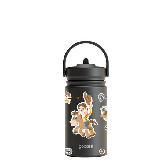 Garrafa Térmica Mini + Ebook - Woody e Bala no Alvo