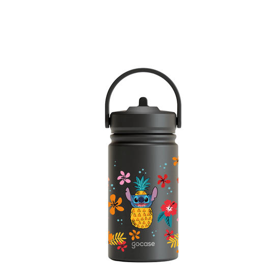 Garrafa Térmica Mini + Ebook - Stitch Aloha