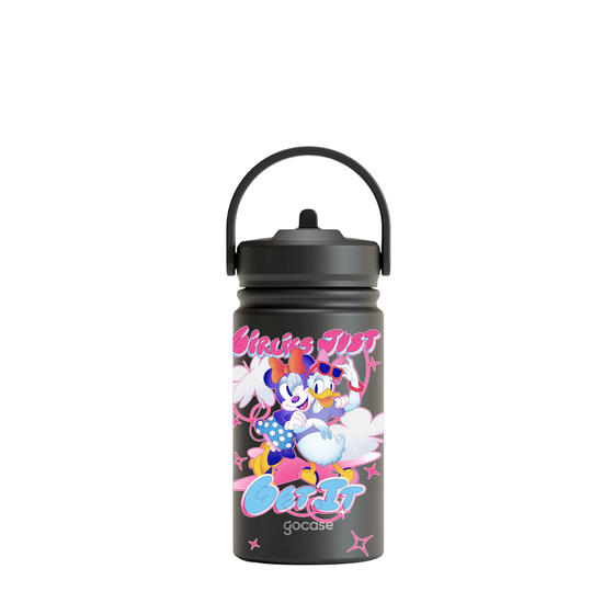 Garrafa Térmica Mini + Ebook - Mickey & Amigos - Minnie e Margarida - Girlies