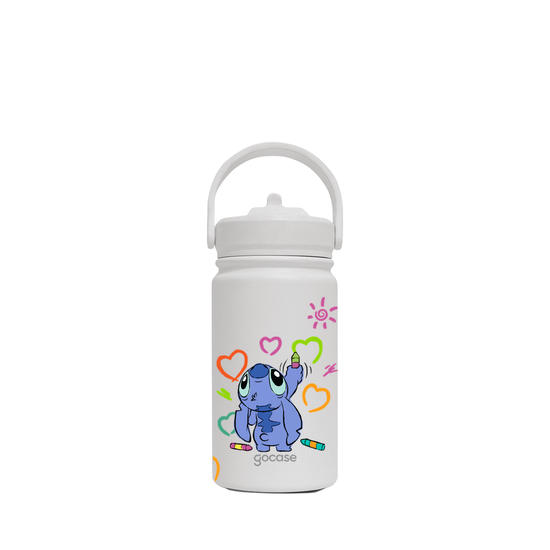 Garrafa Térmica Mini + Ebook - Lilo & Stitch - Rabiscos Fofos