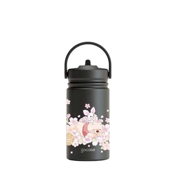 Garrafa Térmica Mini + Ebook - Ursinho Pooh - Pooh Floral Sutíl