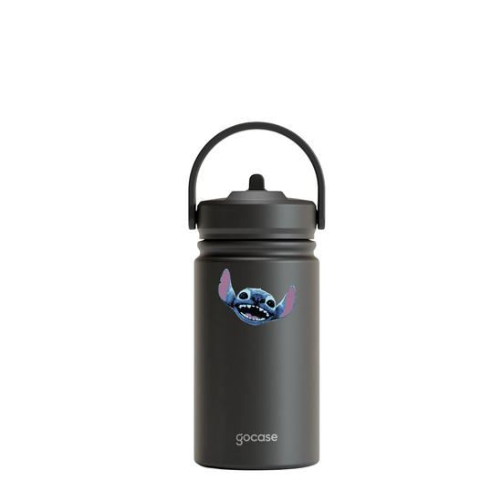 Garrafa Térmica Mini + Ebook - Lilo e Stitch - Nome & Stitch