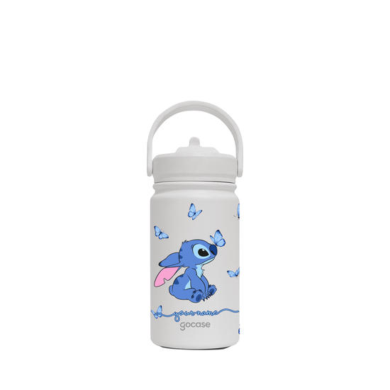 Insulated Water Bottle Mini + Ebook - Garrafa Térmica Mini + Ebook - Lilo & Stitch - Borboletas Cute