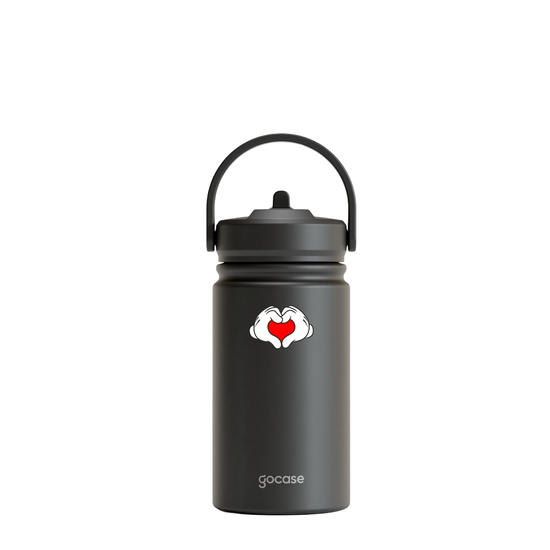 Garrafa Térmica Mini + Ebook - Mickey - Mãos de Coração