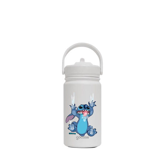 Garrafa Térmica Mini + Ebook - Lilo & Stitch - Stitch Escorregadio