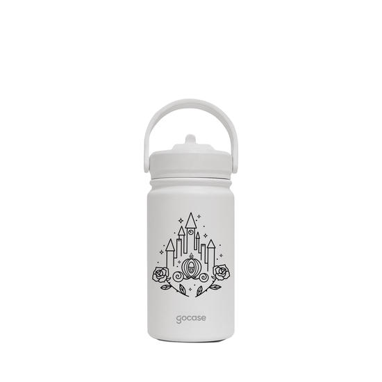 Garrafa Térmica Mini -  Princesas - Castelo Minimalista