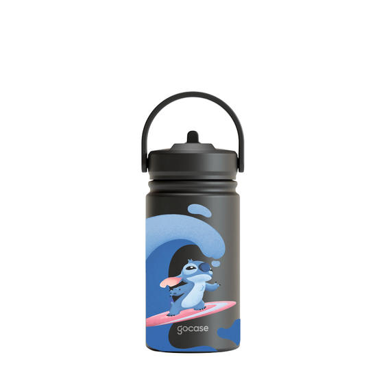 Garrafa Térmica Mini + Ebook - Lilo & Stitch - Surf Vibes